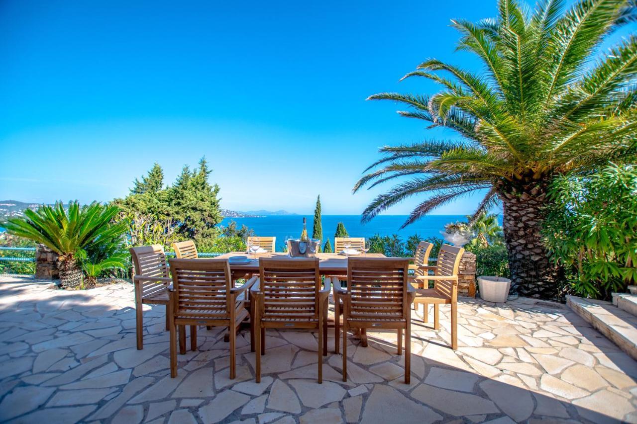 Superbe Villa, Incroyable Vue Mer, Piscine Chauffee, Climatisee Сент-Максім Екстер'єр фото